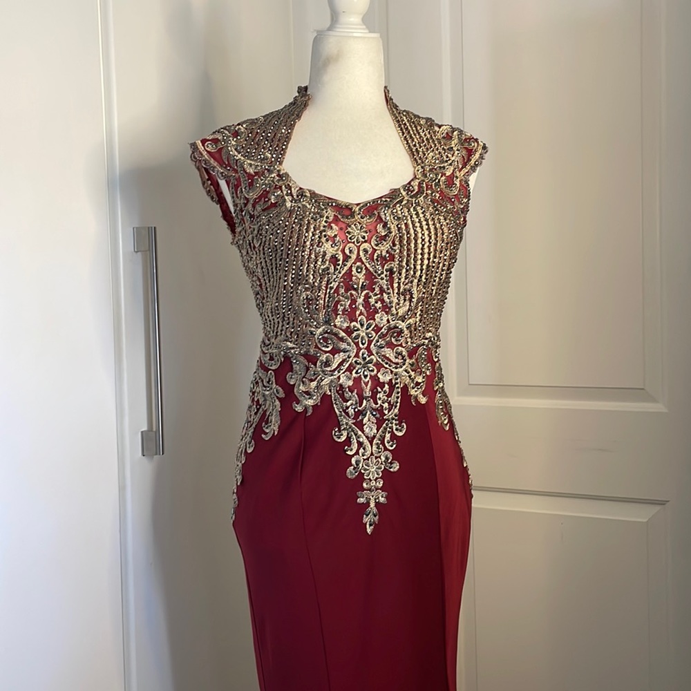 Deep Red Ball Gown